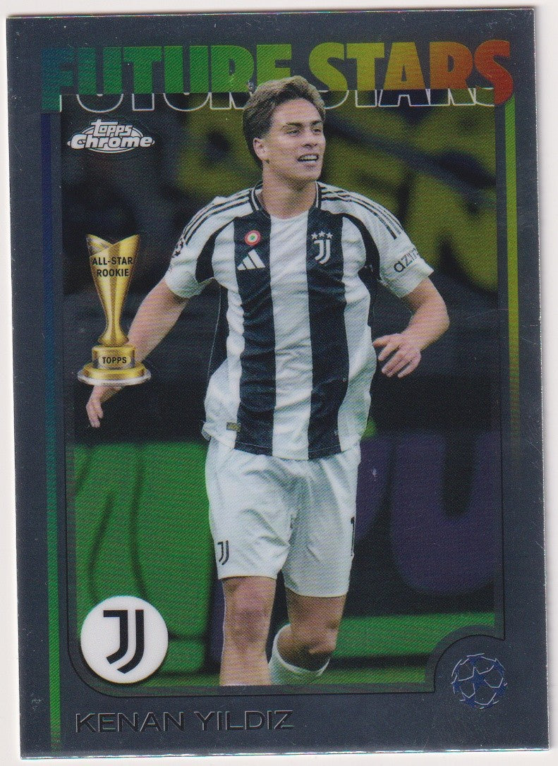 Topps Chrome 2024-25 Kenan Yıldız Rookie Juventus Parallel Rare – Bild 1