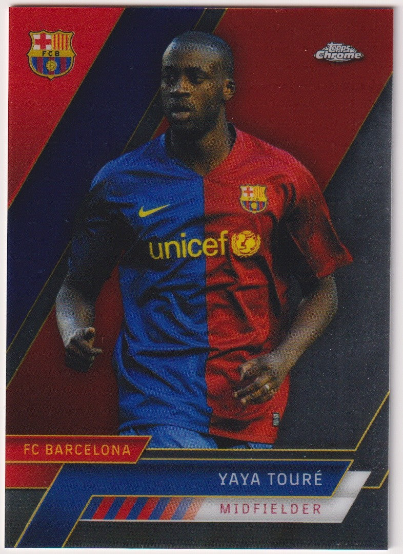 Topps Chrome 2022-23 Yaya Touré FC Barcelona Parallel Rare – Bild 1
