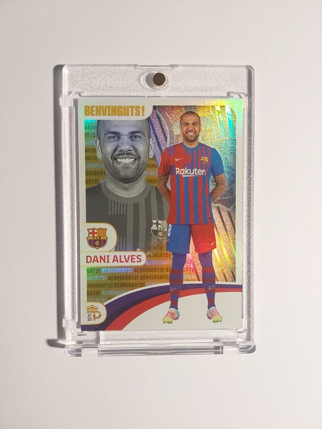 Panini Barcelona 2021-22 Dani Alves Brasilien Parallel 179/400 Refractor Rare – Bild 1