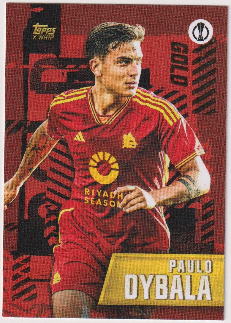 Topps Europa League Gold Line 2023-24 Paulo Dybala Roma Parallel Rare – Bild 1