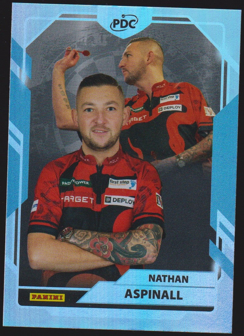 Panini PDC World Championship 2026 Nathan Aspinall "The ASP" Refractor Parallel – Bild 1