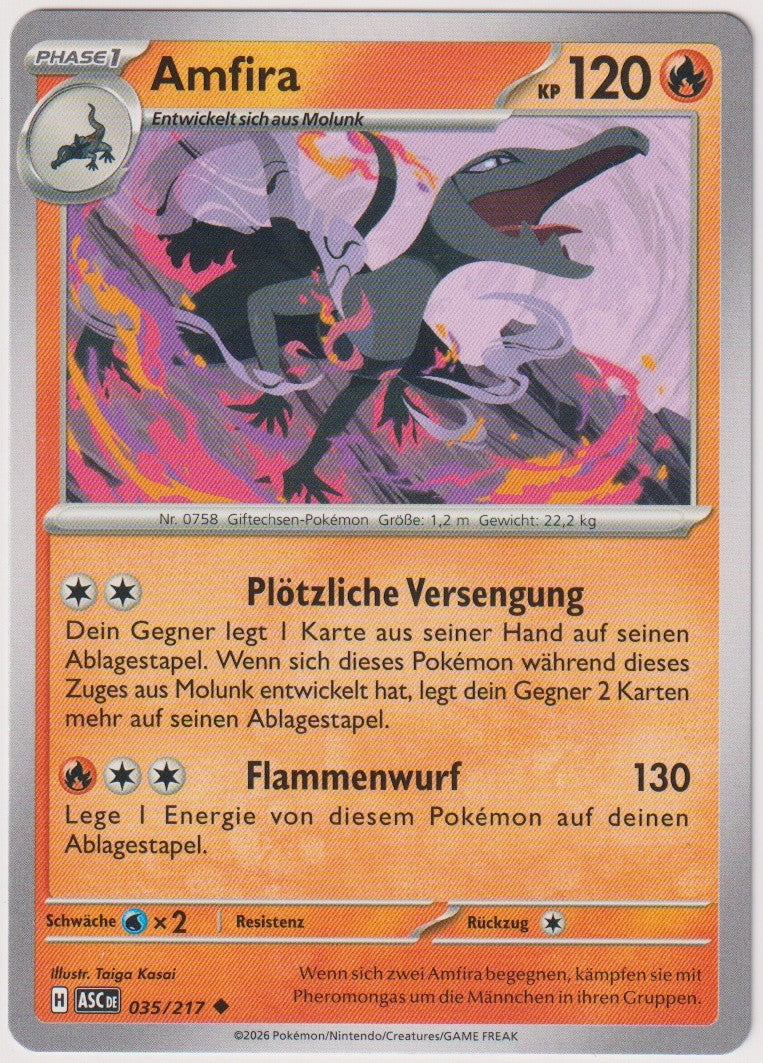 Pokemon TCG Amfira #35/217 Uncommon (U) Deutsch 2026 – Bild 1