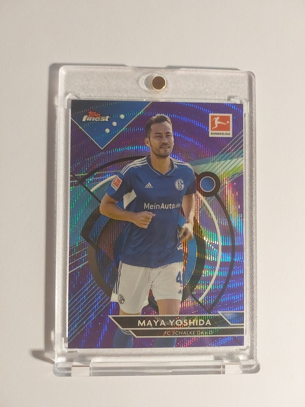 Topps Finest Bundesliga 22-23 Maya Yoshida Schalke 04 Numbered 193/250 Parallel – Bild 1