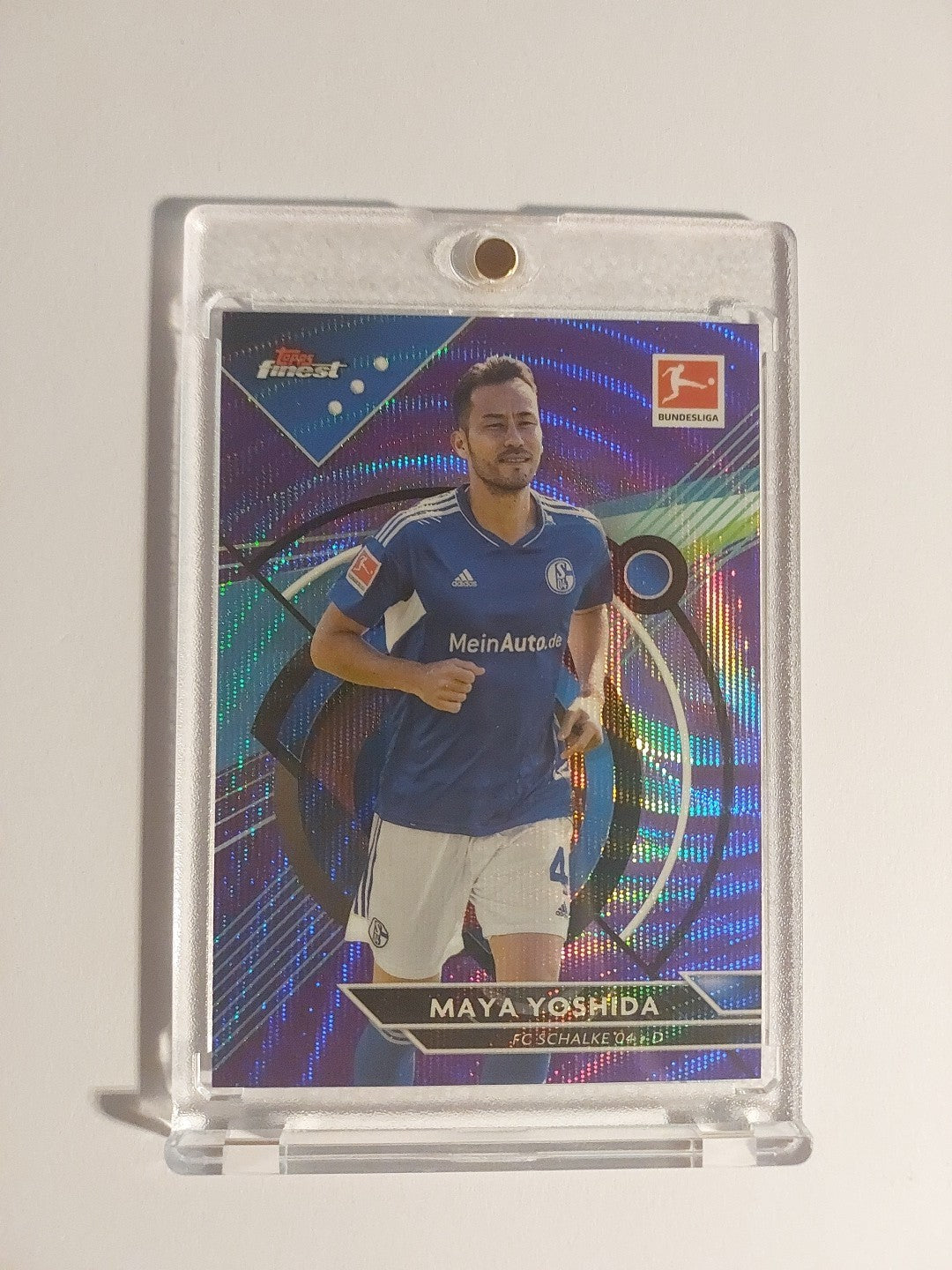 Topps Finest Bundesliga 22-23 Maya Yoshida Schalke 04 Numbered 193/250 Parallel – Bild 1