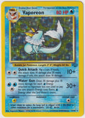 Pokemon TCG Vaporeon #12/064 Rare (R) Unlimited Holo Englisch 1999 – Bild 1