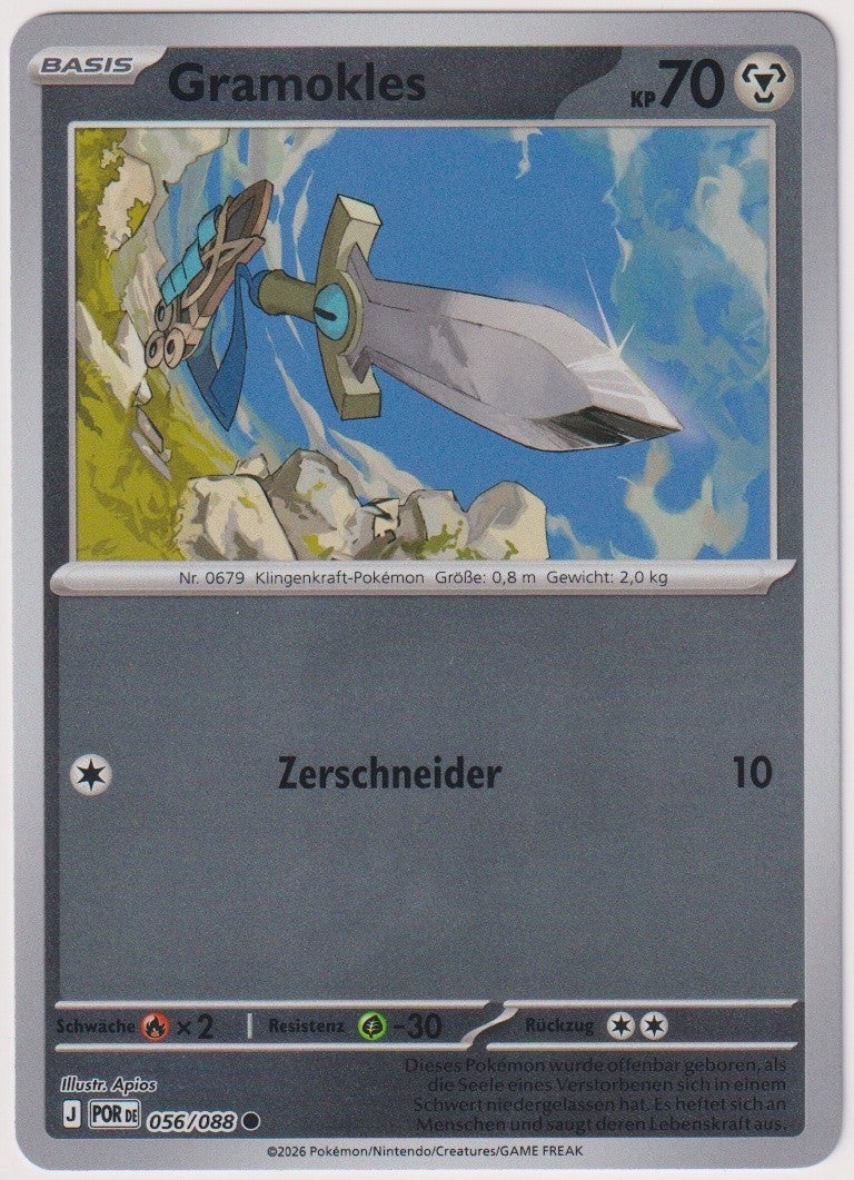 Pokemon TCG Honedge #56/088 Common (C) Reverse Holo Deutsch 2026 – Bild 1