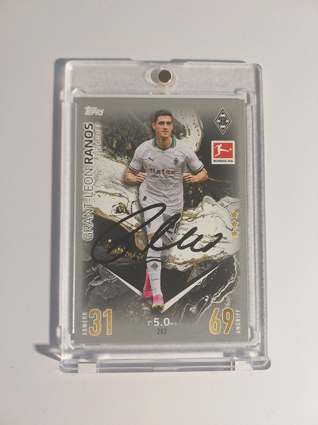 Topps Match Attax 2023-24 Grant-Leon Ranos Mönchengladbach (On Card Auto) – Bild 1