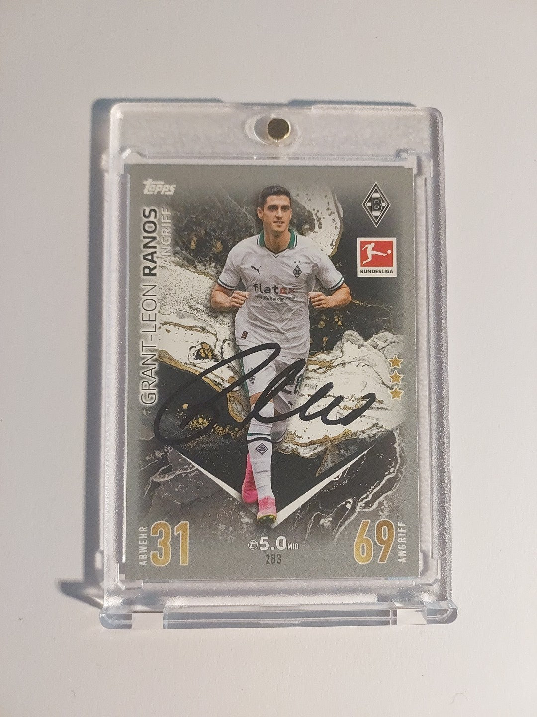 Topps Match Attax 2023-24 Grant-Leon Ranos Mönchengladbach (On Card Auto) – Bild 1