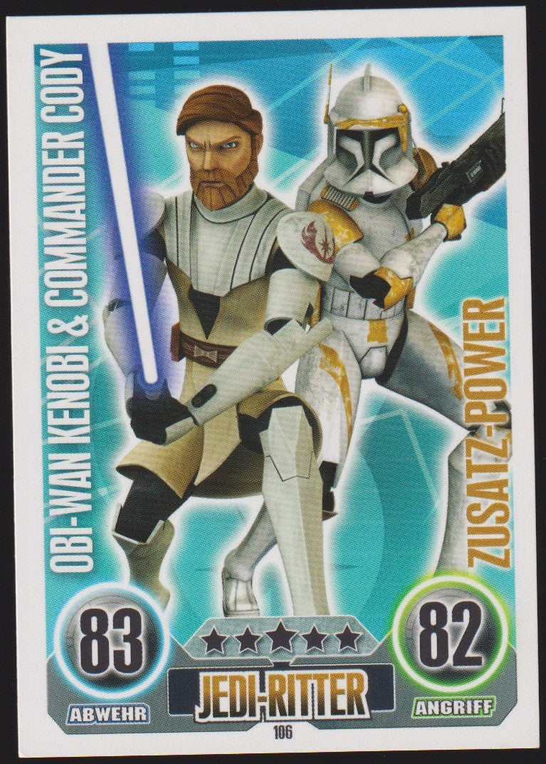 Topps Star Wars 2010 Obi-Wan Kenobi & Commander Cody Jedi-Ritter TCG Rare – Bild 1
