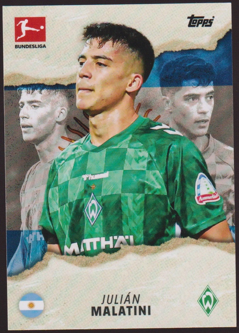 Topps International 2024-25 Julián Malatini SV Werder Bremen Bundesliga Parallel – Bild 1