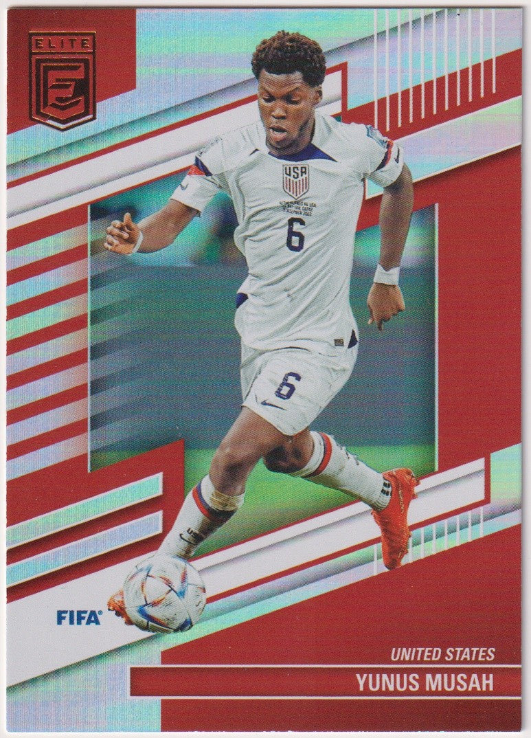 Panini Elite 2022-23 Yunus Musah United States - Donruss FIFA Soccer Parallel – Bild 1
