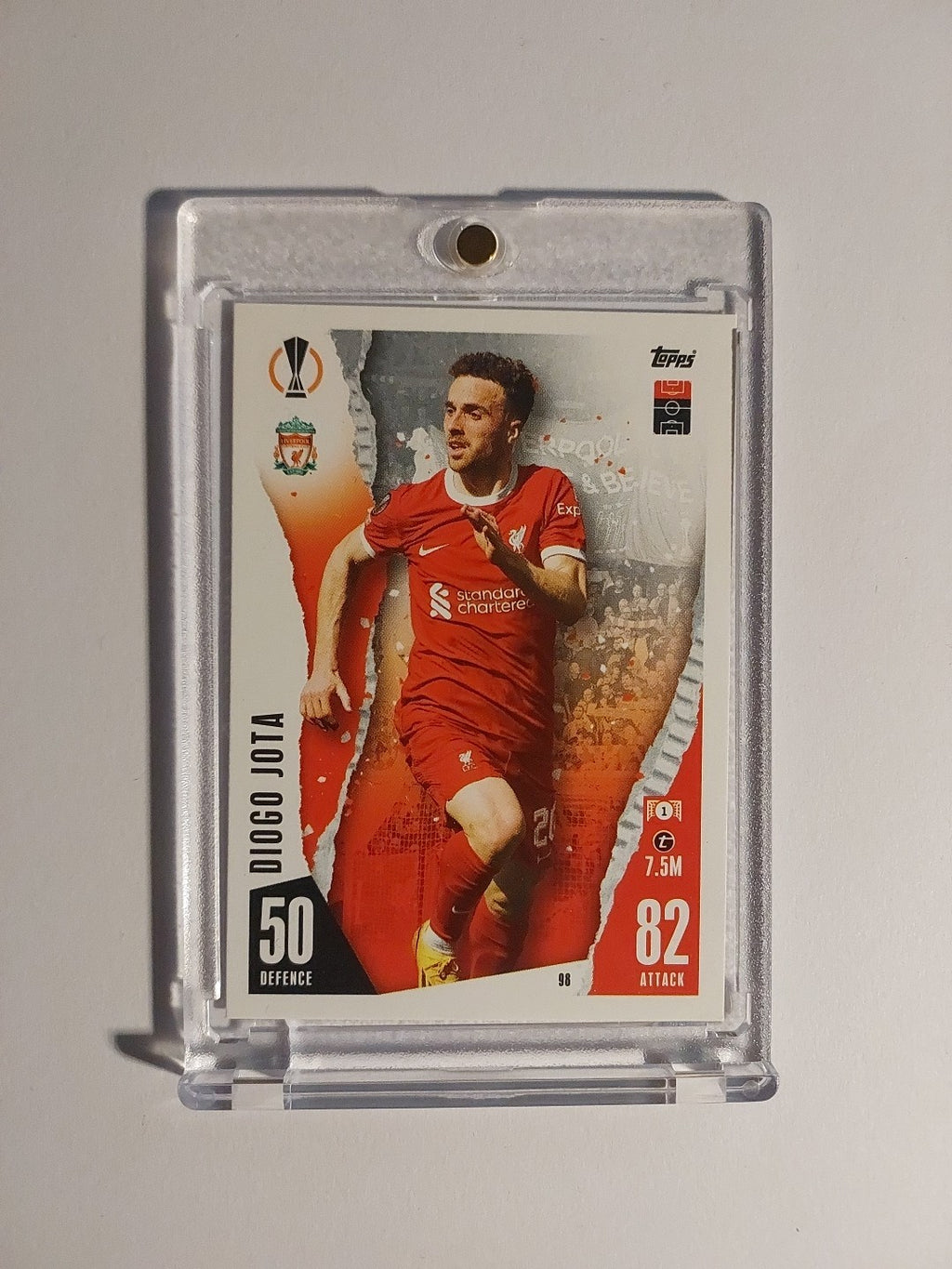 Topps Match Attax 2024-25 Diogo Jota Liverpool Portugal Parallel Ultra Rare Hit – Bild 1
