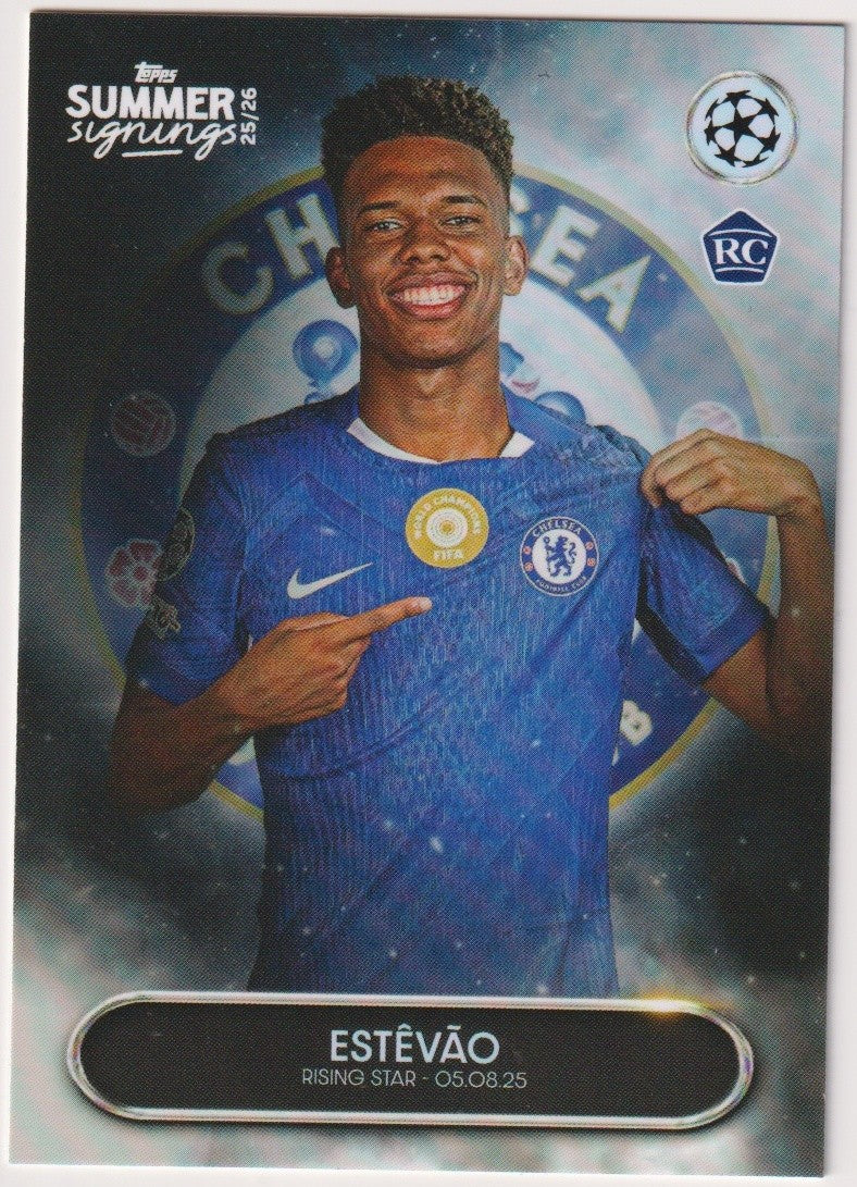 Topps Summer Signings 2025-26 Estevao Chelsea Parallel Rare Rookie Hit – Bild 1