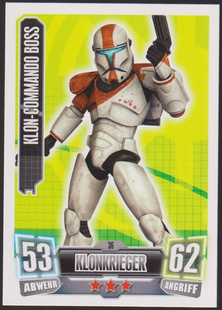 Topps Star Wars 2011 Klon-Commando Boss Republik Klonkrieger TCG Rare #53 – Bild 1