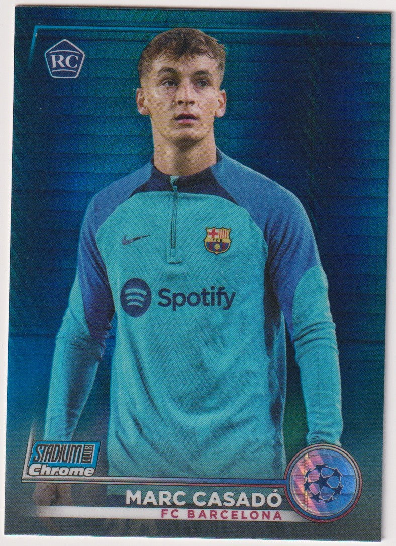 Topps Stadium Club Chrome 2023-24 Marc Casadó Rookie FC Barcelona Parallel Rare – Bild 1