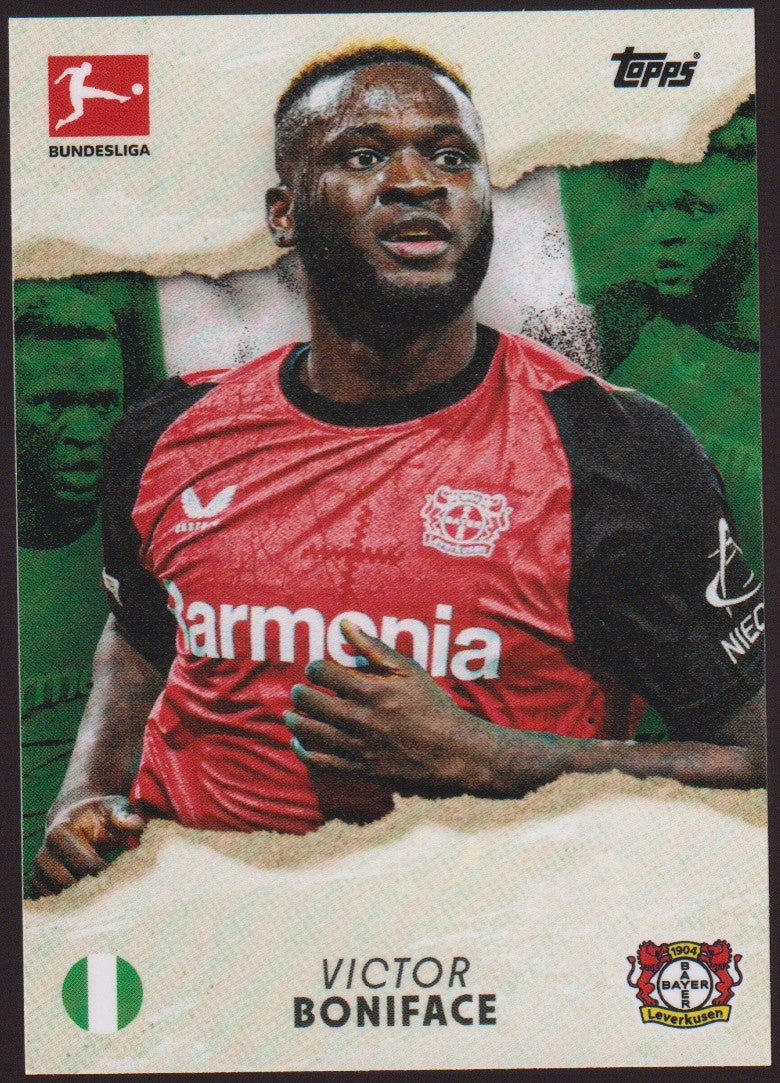 Topps International Victor Boniface Bayer 04 Leverkusen Bundesliga Parallel – Bild 1