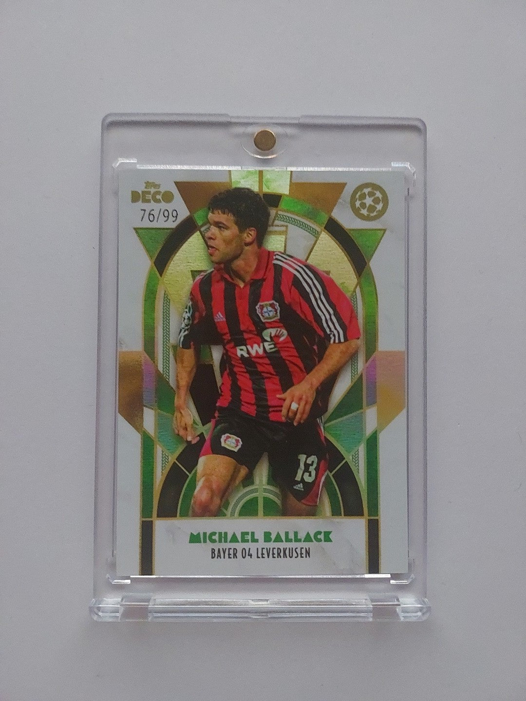 Topps Deco 2024-25 Legends Michael Ballack Bayer Leverkusen (Parallel: 76/99) – Bild 1