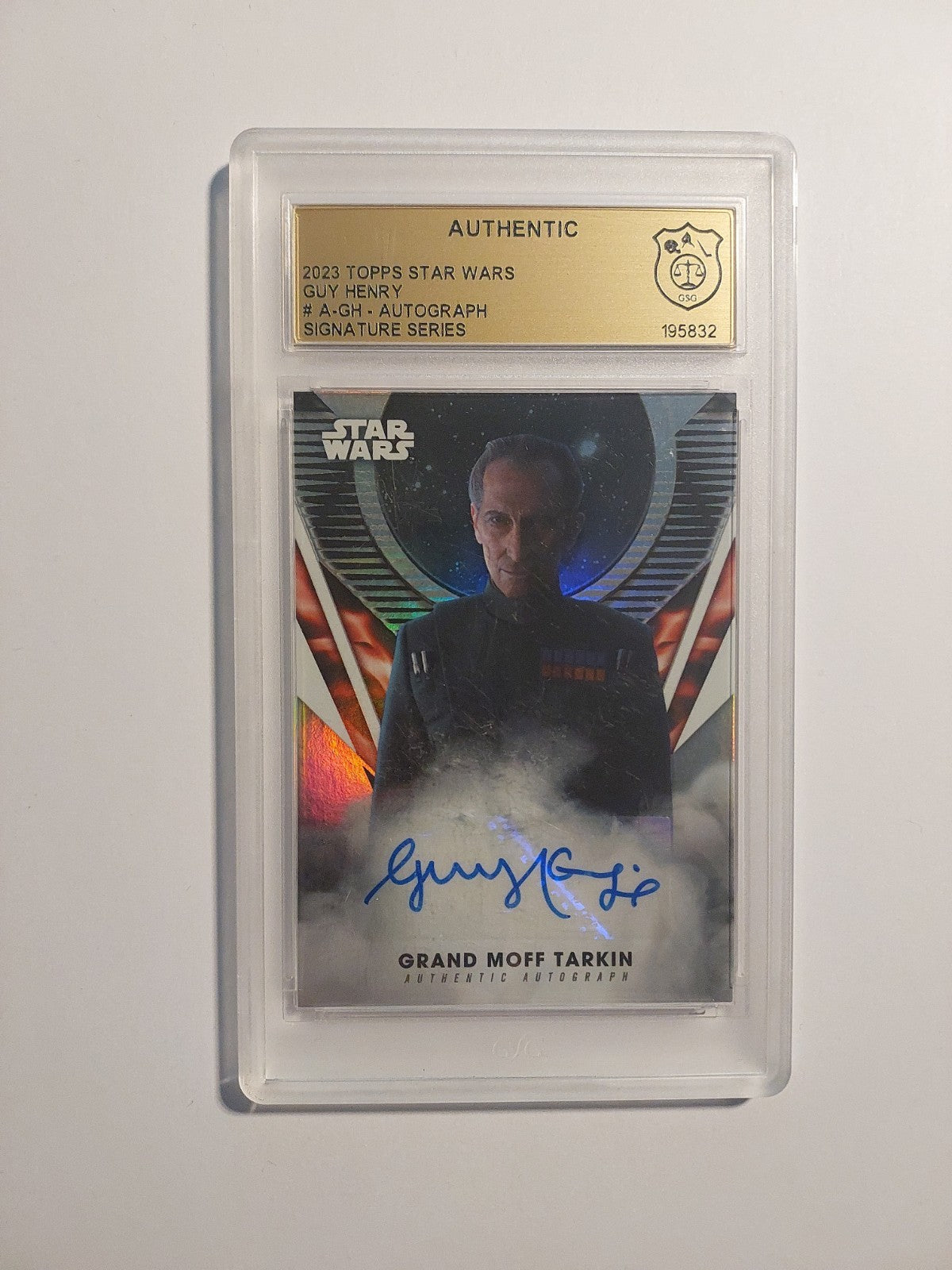 Topps Star Wars 2023 Grand Moff Tarkin Auto Imperium GSG Authentic = PSA Rare – Bild 1