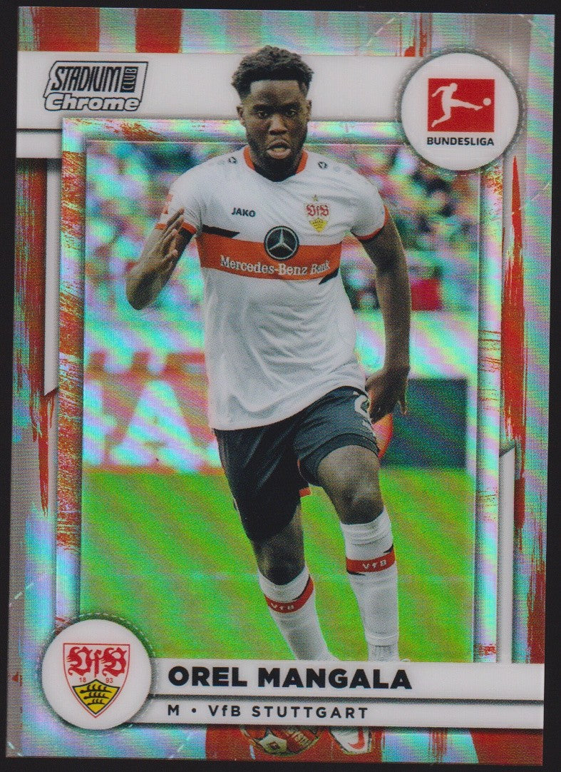 Topps Stadium Club Chrome 2021-22 Orel Mangala VfB Stuttgart Parallel Rare – Bild 1