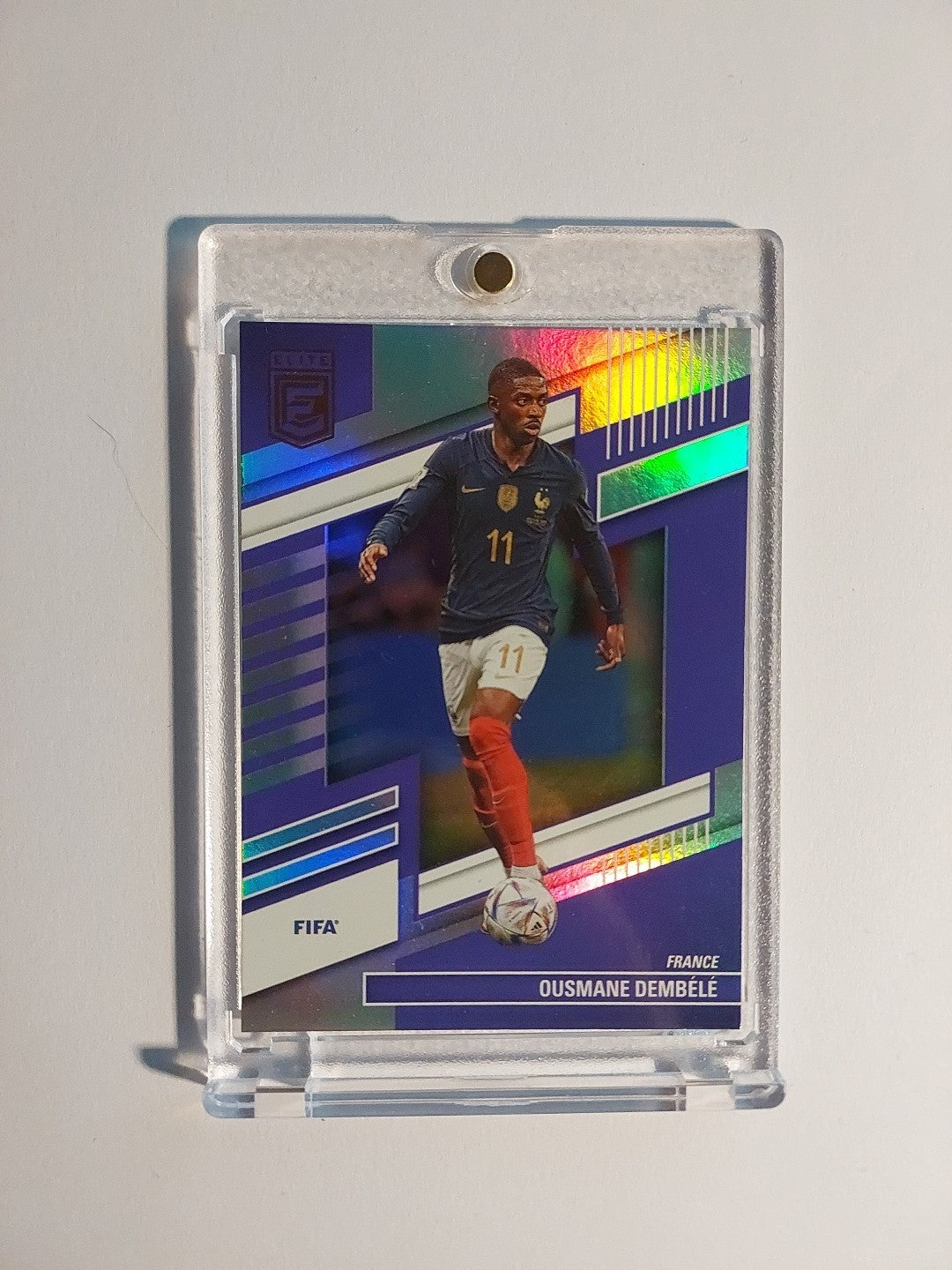 Panini Elite 2022-23 Ousmane Dembele Frankreich Parallel Refractor Insert Ultra – Bild 1