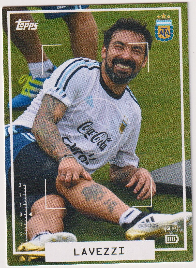 Topps FC 2025-26 Ezequiel Lavezzi Argentina Parallel Rare – Bild 1