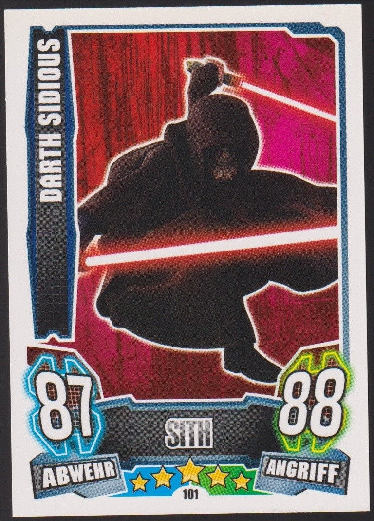 Topps Star Wars 2013 Darth Sidious Sith Separatisten TCG Rare #101 – Bild 1
