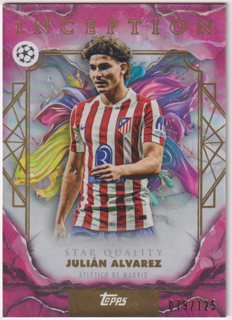 Topps Inception 2025-26 Julian Alvarez Atletico de Madrid Parallel 79/125 Rare – Bild 1