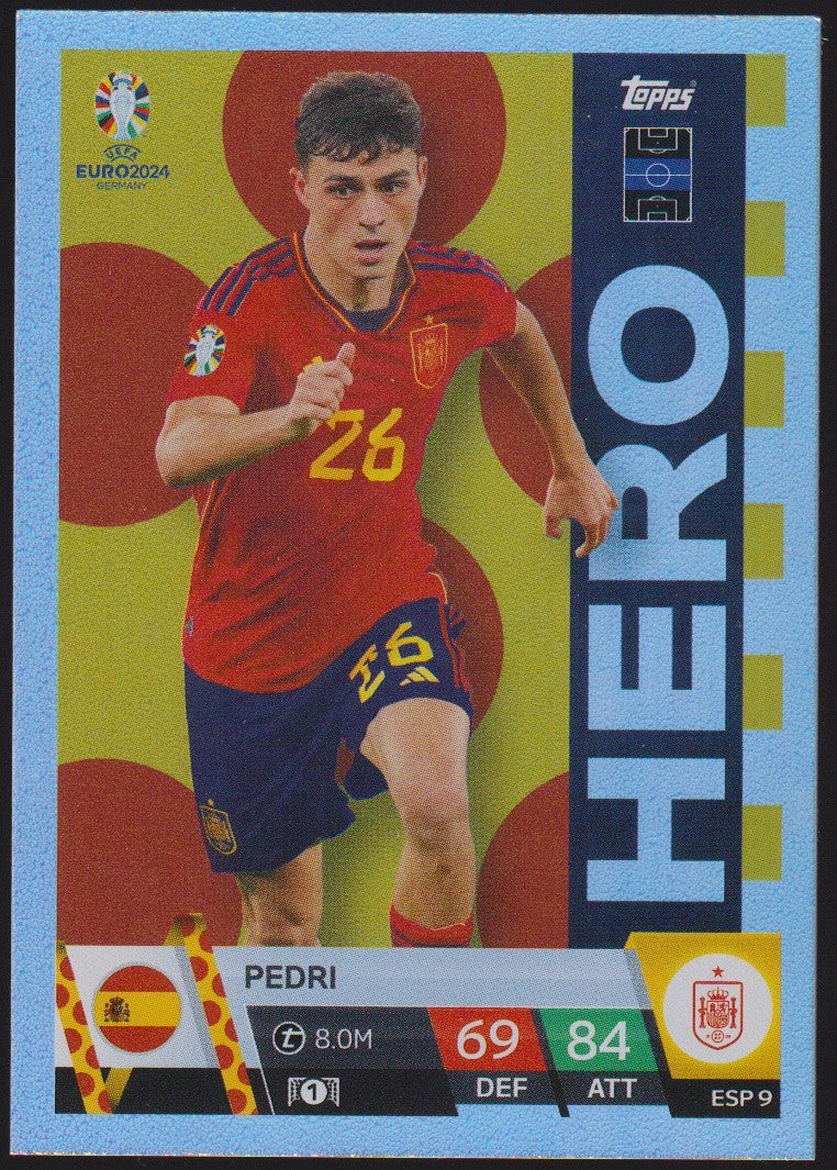 Topps Match Attax 2023-24 Pedri Spanien Parallel Rare – Bild 1