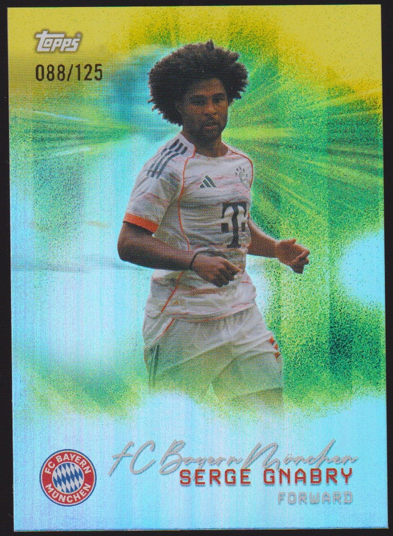 Topps 2024-25 Serge Gnabry FC Bayern München Parallel 88/125 Refractor – Bild 1