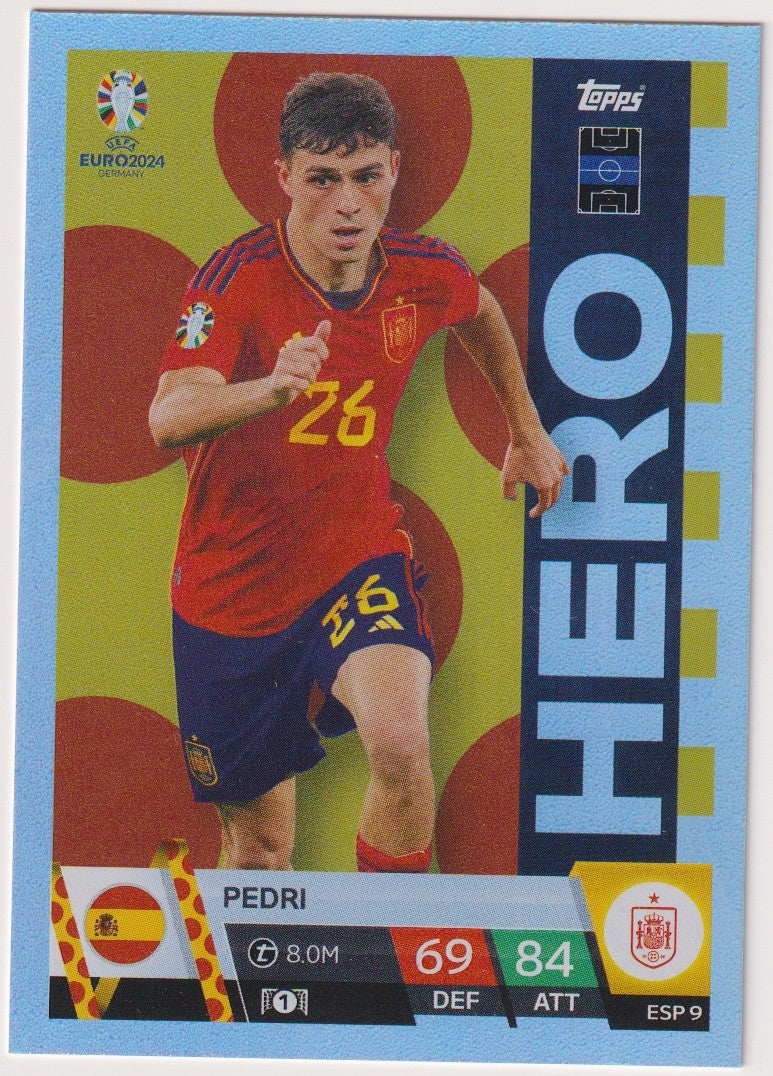 Topps Match Attax 2023-24 Pedri Spanien Parallel Rare 26 – Bild 1