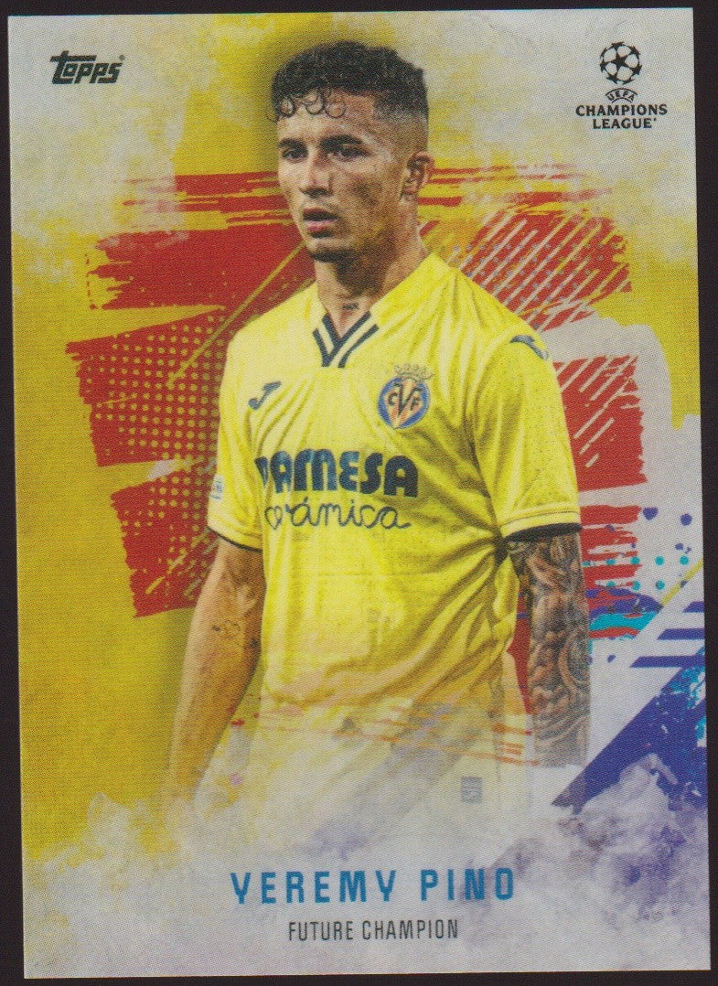 Topps Champions 2021-22 Veremy Pino Villarreal CF Future Champion Parallel – Bild 1