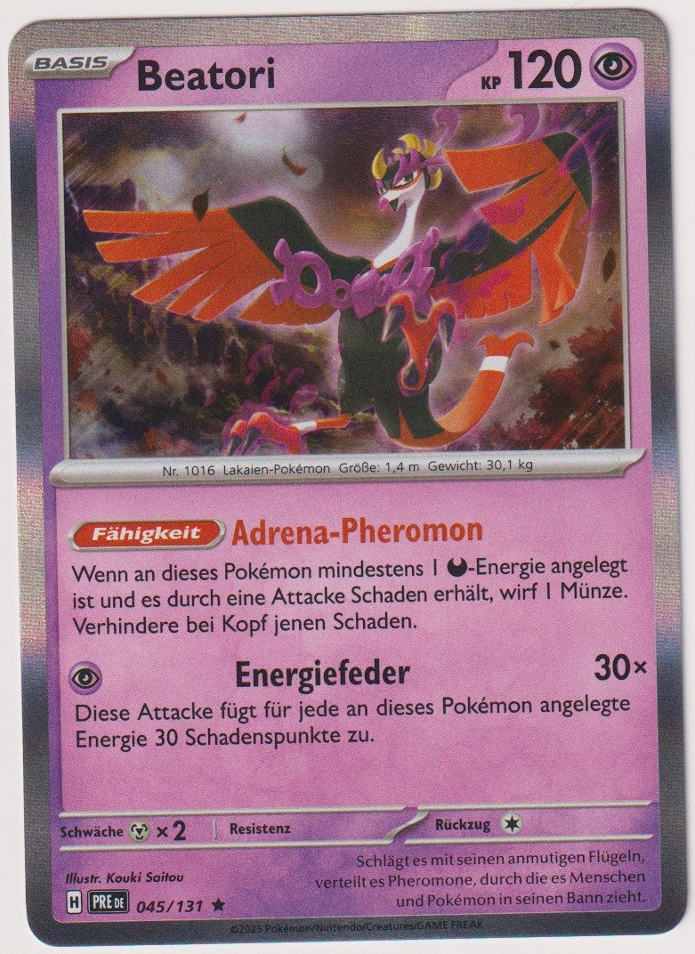 Pokemon TCG Fezandipiti #45/131 Rare (R) Holo Deutsch 2025 – Bild 1
