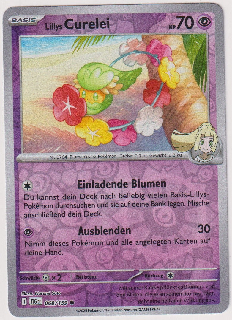 Pokemon TCG Comfey #68/159 Common (C) Reverse Holo Deutsch 2025 – Bild 1