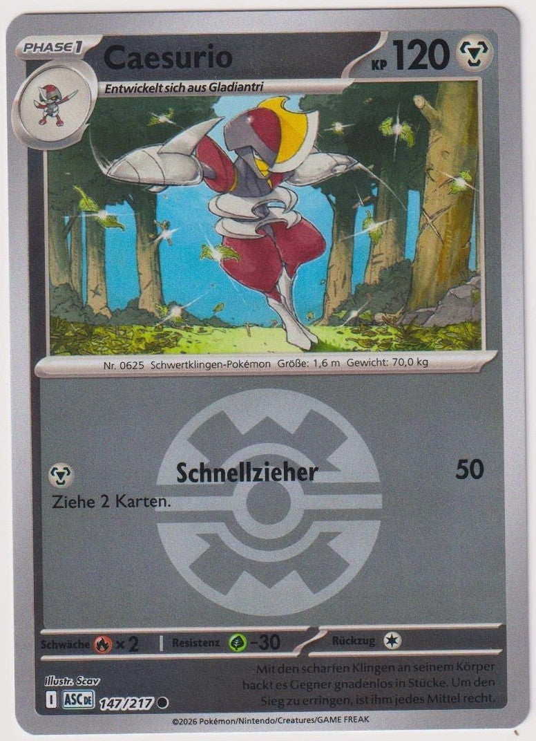 Pokemon TCG Bisharp #147/217 Common (C) Reverse Holo Deutsch 2026 – Bild 1