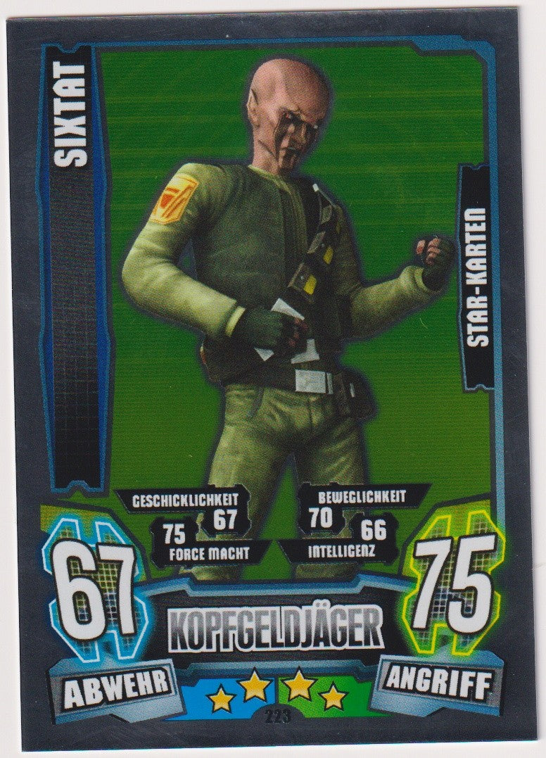 Topps Star Wars 2013 Sixtat Söldner Kopfgeldjäger TCG Rare #773 – Bild 1
