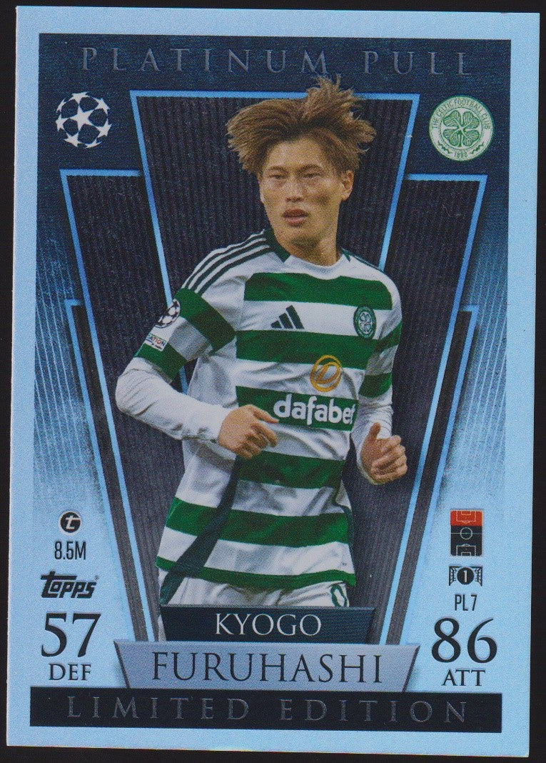 Topps Match Attax Kyogo Furuhashi Celtic FC Limited Edition Parallel Rare – Bild 1