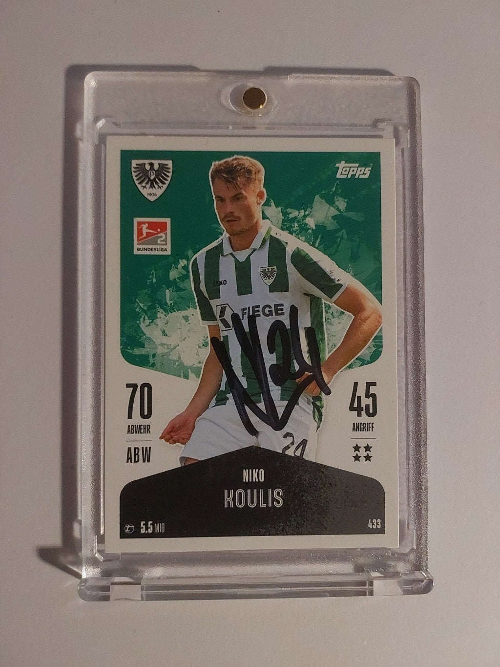 Topps Bundesliga 2024-25 Niko Koulis Preußen Münster (On Card Auto) – Bild 1