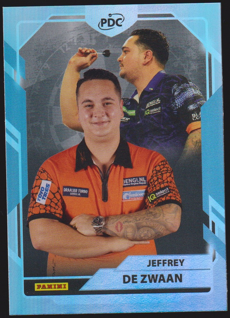 Panini PDC World Championship 2026 Jeffrey De Zwaan Refractor Parallel – Bild 1