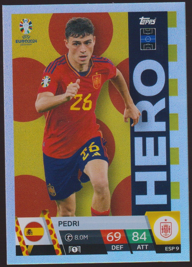 Topps Match Attax 2023-24 Pedri Spanien Parallel Rare – Bild 1