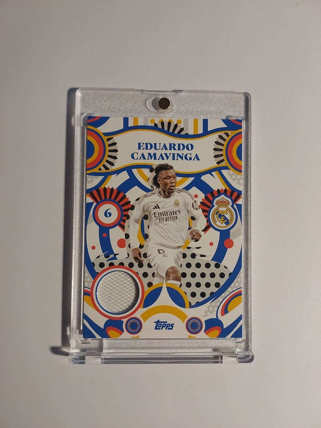 Topps Real Madrid Team Set 2024-25 Eduardo Camavinga Patch Relic Parallel Rare – Bild 1