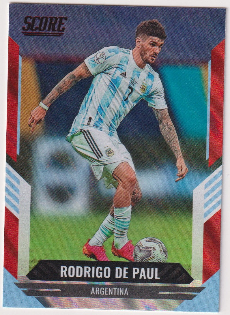 Panini 2021-22 Panini - Score Soccer 2021-22 Rodrigo De Paul Argentina Parallel – Bild 1