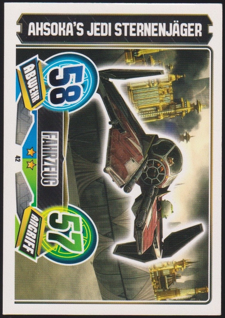 Topps Star Wars 2011 Ahsokas Jedi Sternenjäger Republik TCG Rare #58 – Bild 1