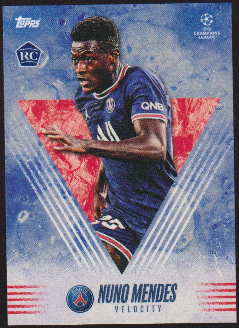 Topps 2020-21 Nuno Mendes Rookie Paris Saint-Germain UEFA Champions League – Bild 1