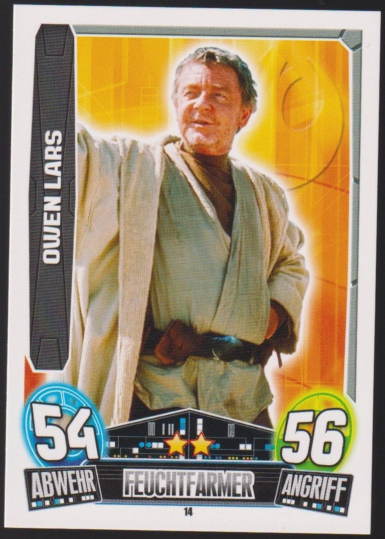 Topps Star Wars 2013 Owen Lars Allianz (Film Version) TCG Rare #14 – Bild 1