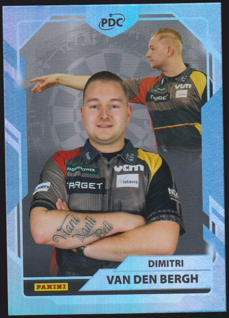 Panini PDC World Championship 2026 Dimitri Van den Bergh Refractor Parallel – Bild 1