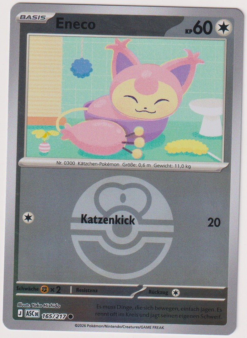 Pokemon TCG Skitty #165/217 Common (C) Reverse Holo Deutsch 2026 – Bild 1