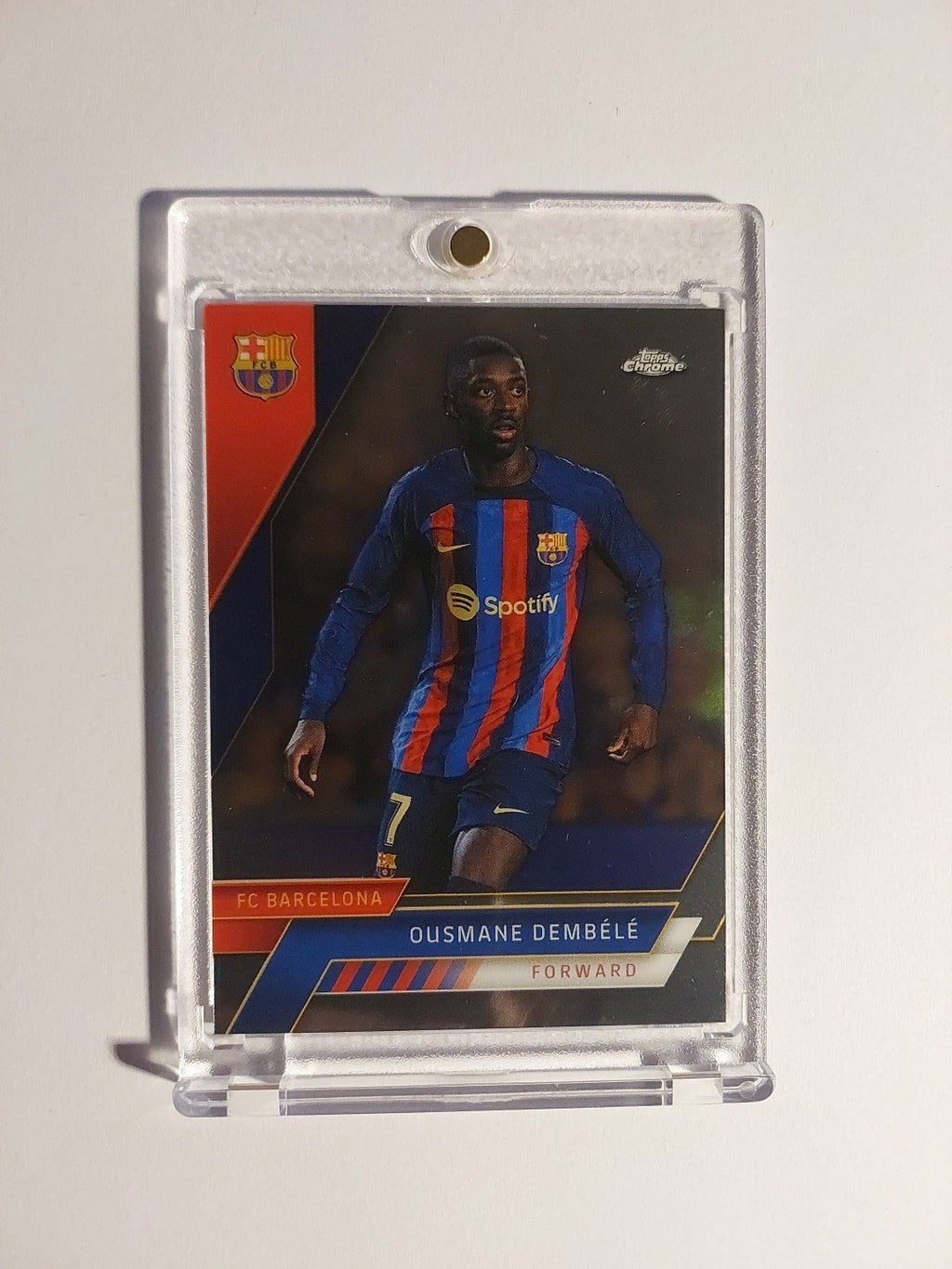 Topps Barcelona 2022-23 Ousmane Dembele Parallel Insert Ultra Rare Hit – Bild 1