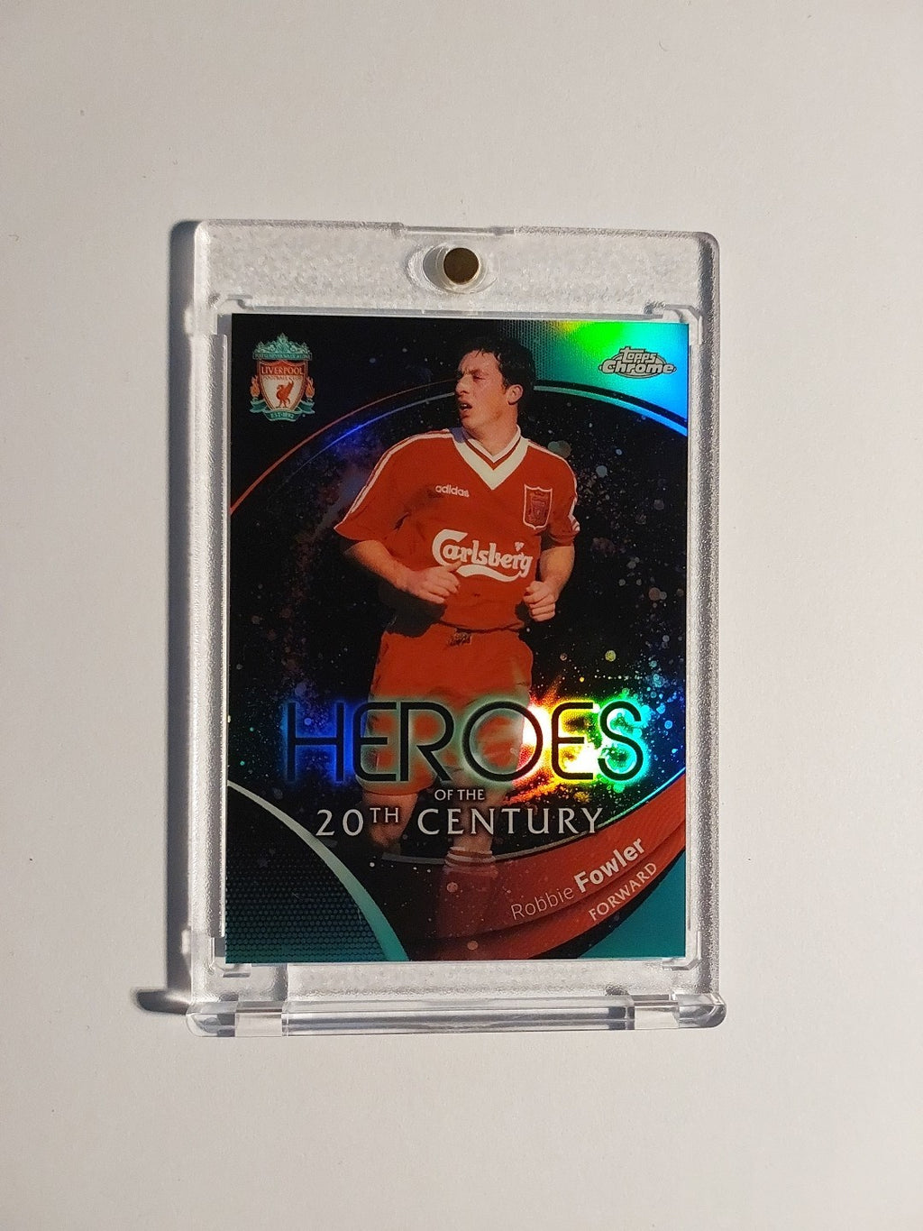 Topps Liverpool Chrome 2023-24 Robbie Fowler Heros Legend Parallel 23/99 Rare – Bild 1
