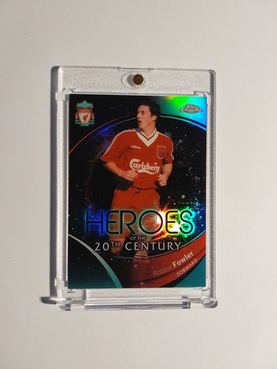 Topps Liverpool Chrome 2023-24 Robbie Fowler Heros Legend Parallel 23/99 Rare – Bild 1