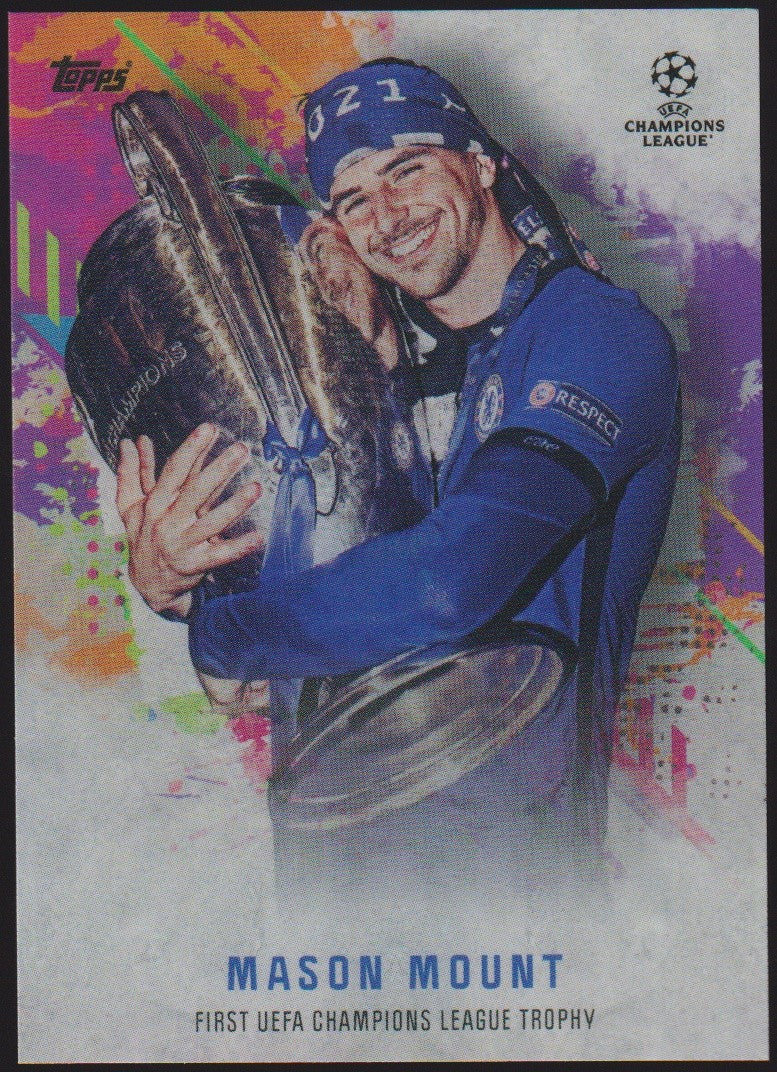 Topps UEFA Champions League Trophy 2021-22 Mason Mount Chelsea FC Parallel Rare – Bild 1